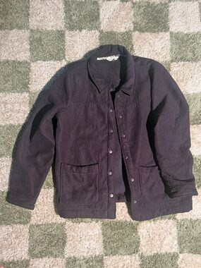 Boston Traders Black Military Field Jacket with Snap Front